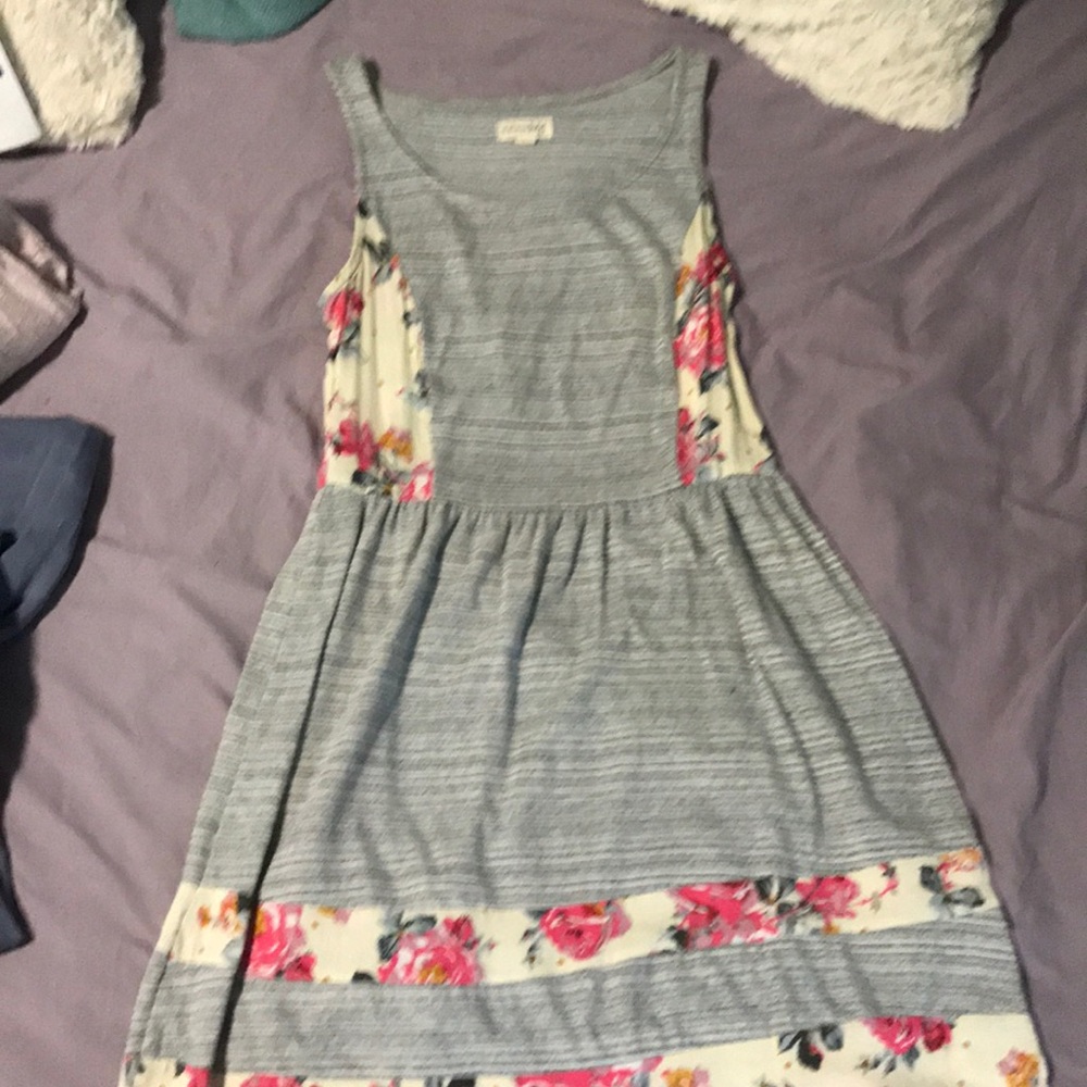 striped/floral dress
